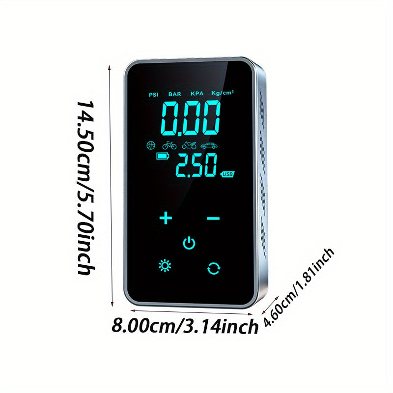 Car air pump Wireless digital display smart air pump touch screen air pump tire image 2