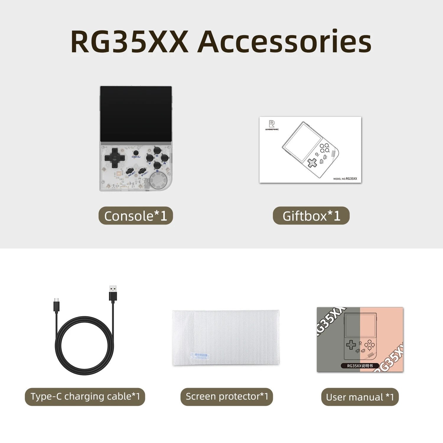 ANBERNIC RG35XX/RG35XX PLUS Handheld Game Player  3.5¬³ IPS 640*480 Screen Porta image 2