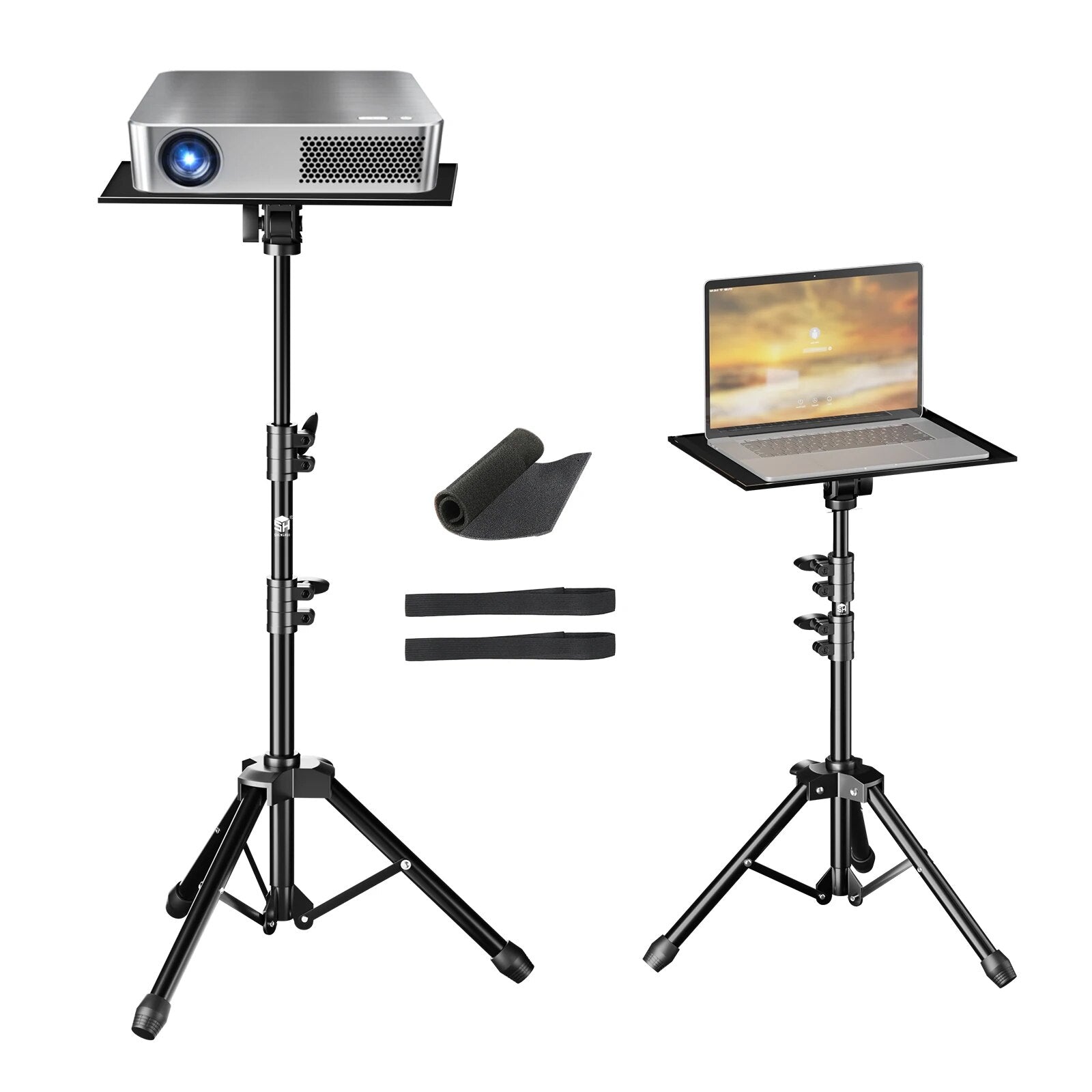SH 90/125/145CM Projector Tripod Stand With Trays Laptop Tripod, Portable Proje image 0