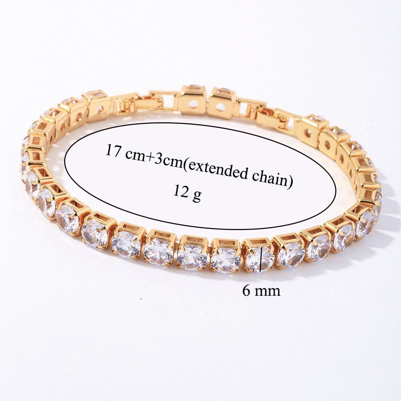 MxGxFam ( 20 cm x 6 mm ) Promotion Gold Plated 18 k Multiple Colors Powder Zirc image 32