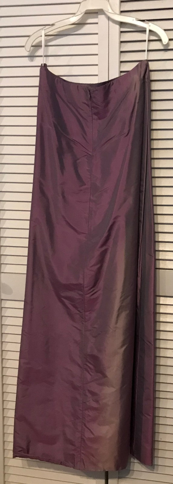 Watters & Watters Women Silk Purple Sleeveless Full-Length Size 8 image 1