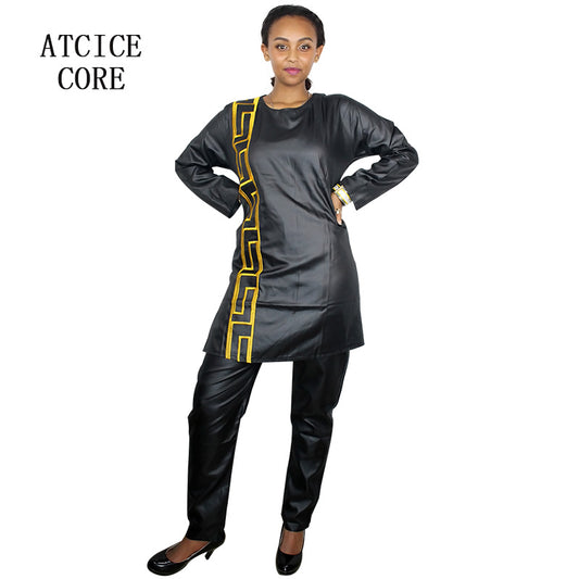 African Dress for Women Plus Size Embroidery Wedding Guest Long Maxi Dress with image 0