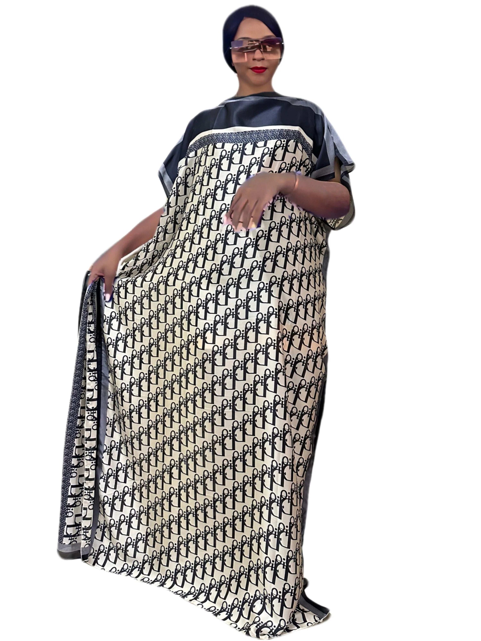 Fashion Swimsuit Cover-up Kaftan Bohemian Boho Maxi Dress Cotton Summer Vestido image 1