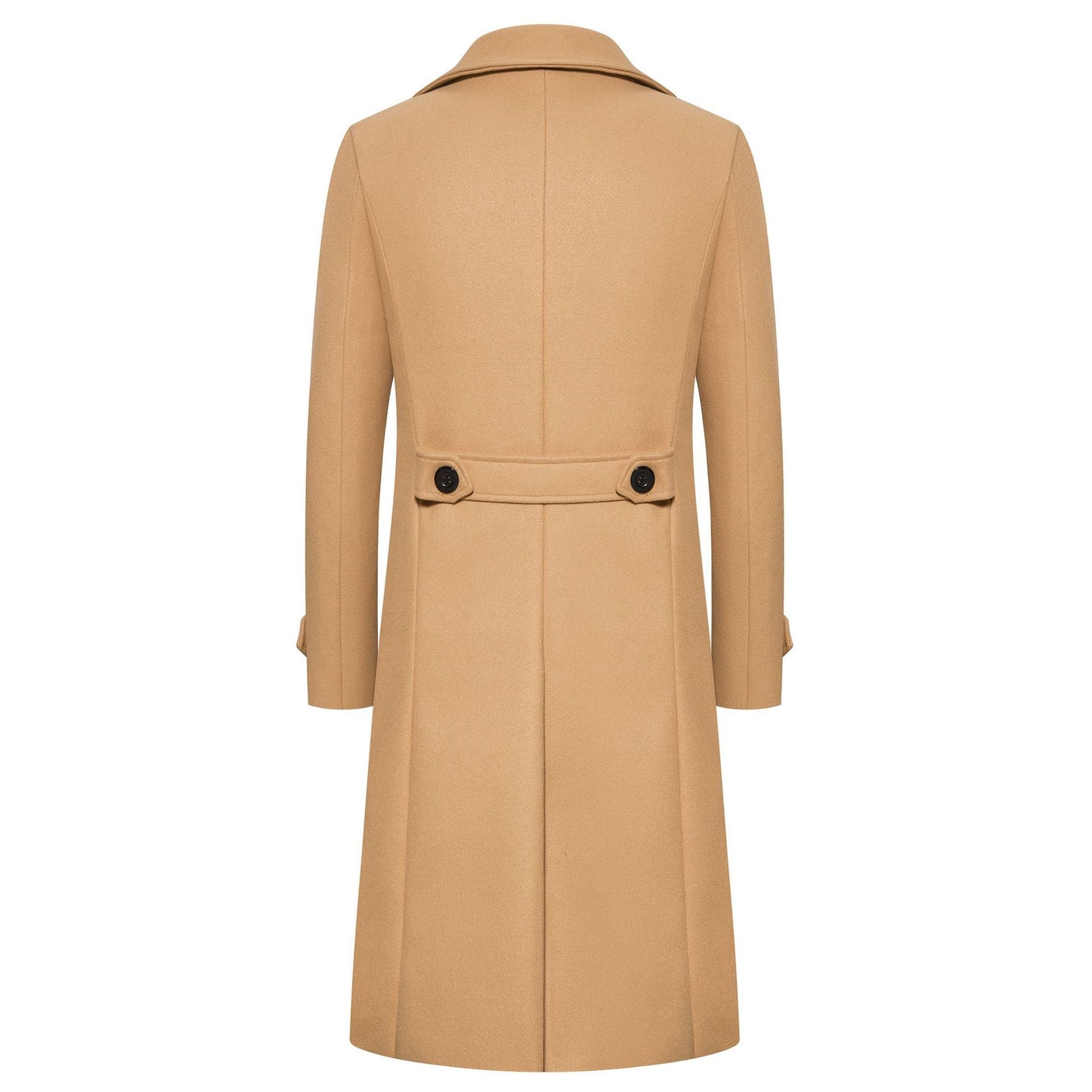 Spring Long Woolen Coats Men Fashion Double Breasted Trench Coats Autumn Turn D image 5