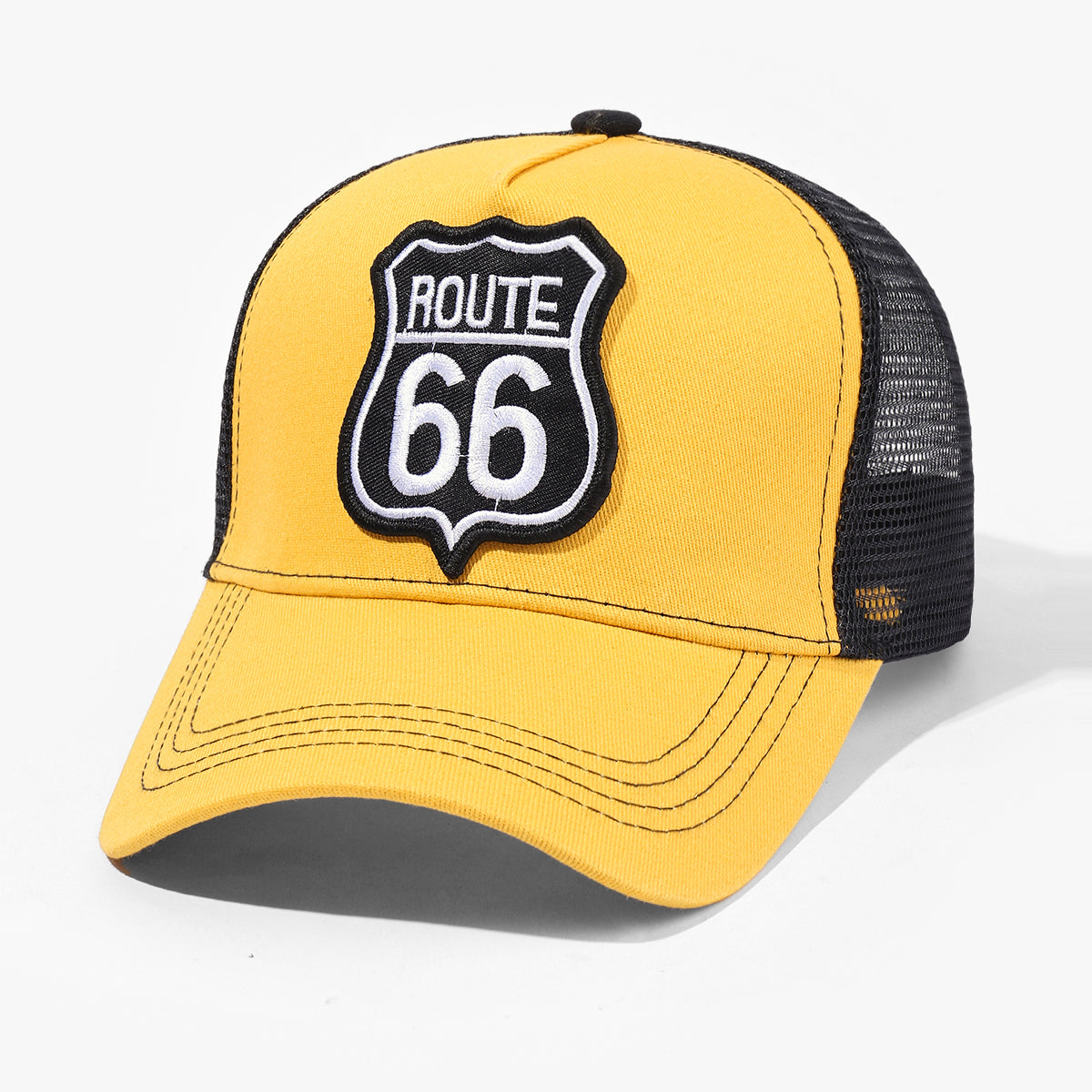 ROUTE 66 Baseball Cap Spring Autumn  Mesh Snapbac Hat For Women Men Trucker Hat image 11