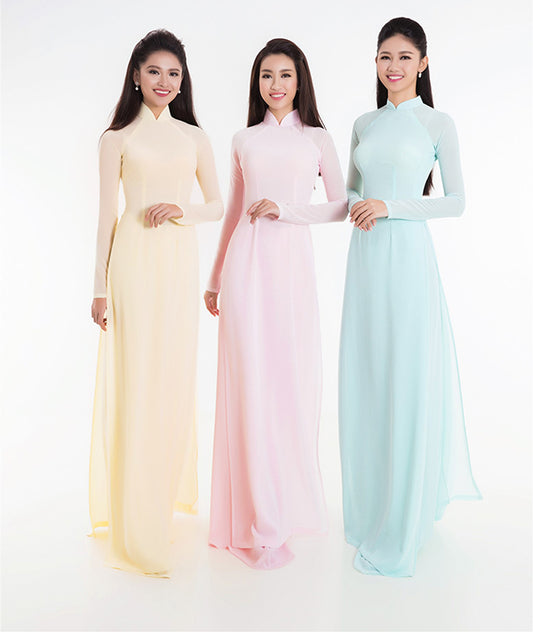 traditional qipao dress two-piece cheongsam aodai vietnam clothing cheongsam ao image 0