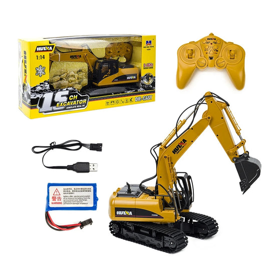 1/14 Scale Huina 1550/1535 Radio Control Excavator Model Remote's Battery NOT I image 0