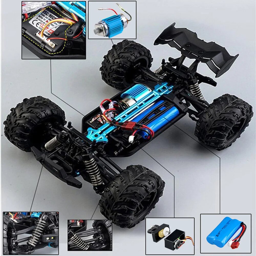2023 New 1:16 Scale Large RC Cars 50km/h High Speed RC Cars Toys for Boys Remot image 5
