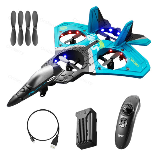 V17 RC Remote Control Airplane 2.4G Remote Control Fighter Hobby Plane Glider A image 0
