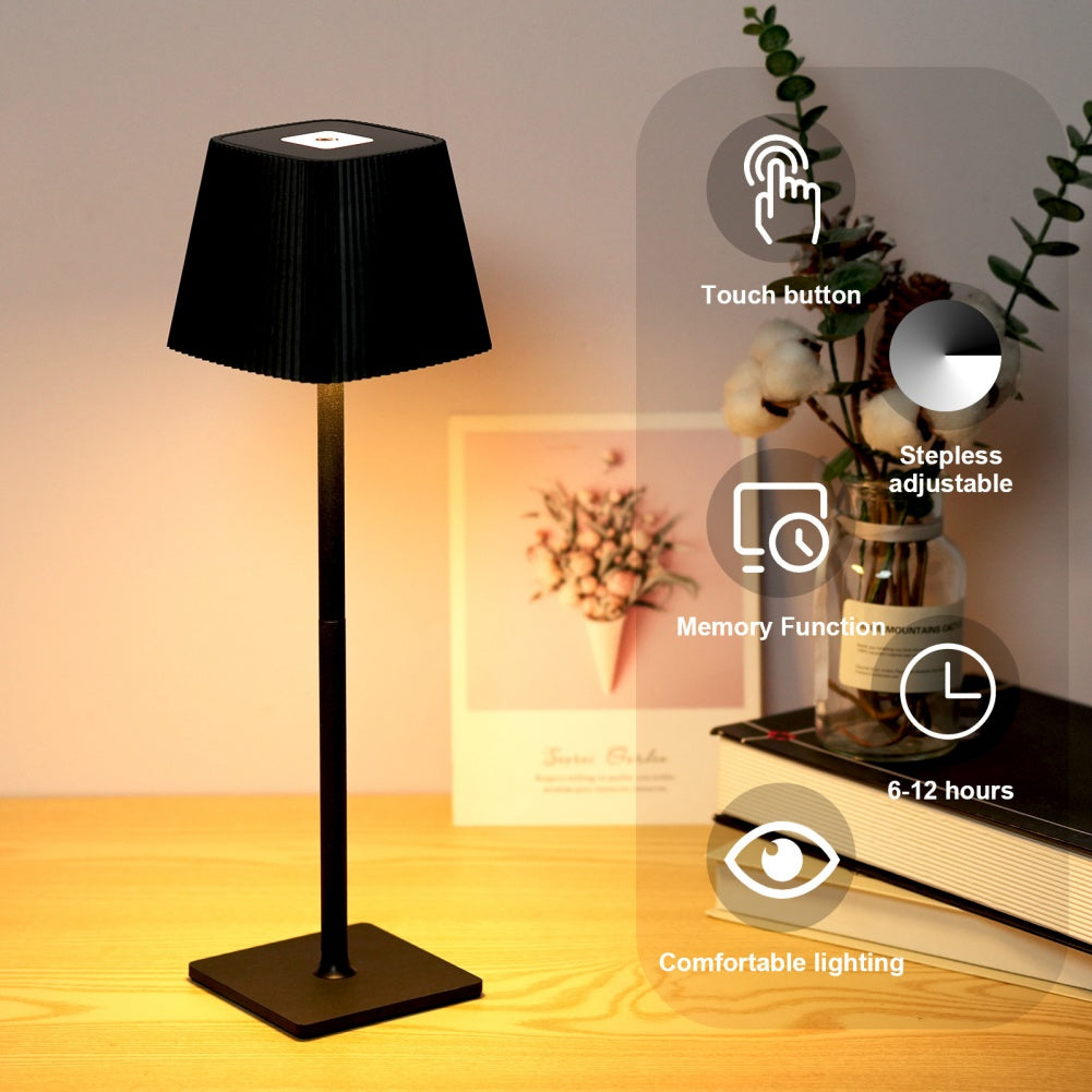 Portable Table Lamp Touch Led Lamp for Home Battery Operated Lamp Outdoor Water image 1