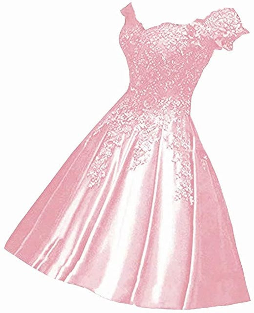 ANGELSBRIDEP Off-Shoulder Homecoming Dresses 2021 Fashion Sweetheart Applique S image 5
