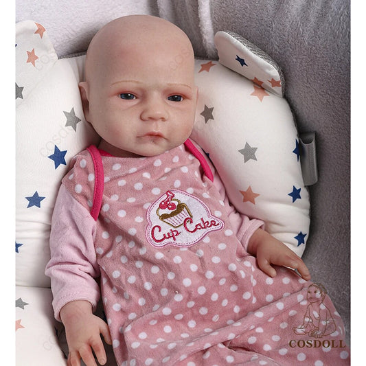 COSDOLL 18.5inch 3.1kg Full Body Silicone Bebe Reborn Doll Soft Dolls Realistic image 0