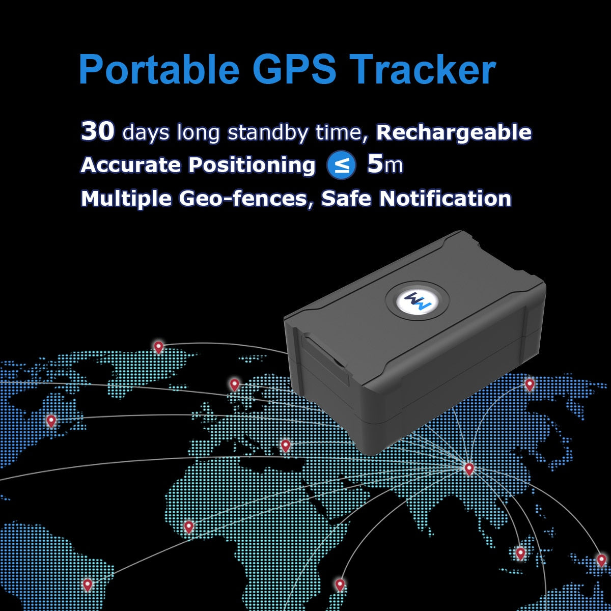 30 Days Long Last GPS Tracker No APN Setting Car Truck Taxi Tracking with Sim C image 2