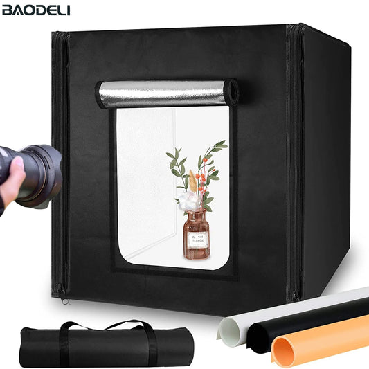Photo Studio Light Box 16x16in 40x40cm Photography Adjustable Brightness Photo image 0