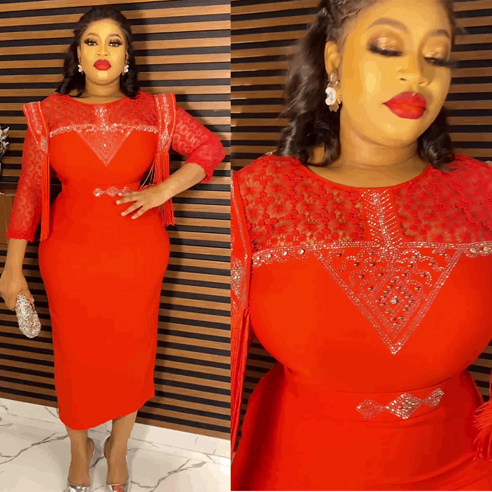 Plus Size African Wedding Party Dresses for Women 2024 New Dashiki Ankara Eveni image 5