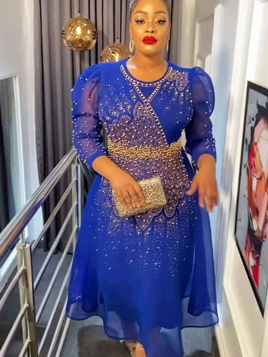 African Dresses for Women Plus Size Africa Clothes Dashiki Ankara Turkey Outfit image 0