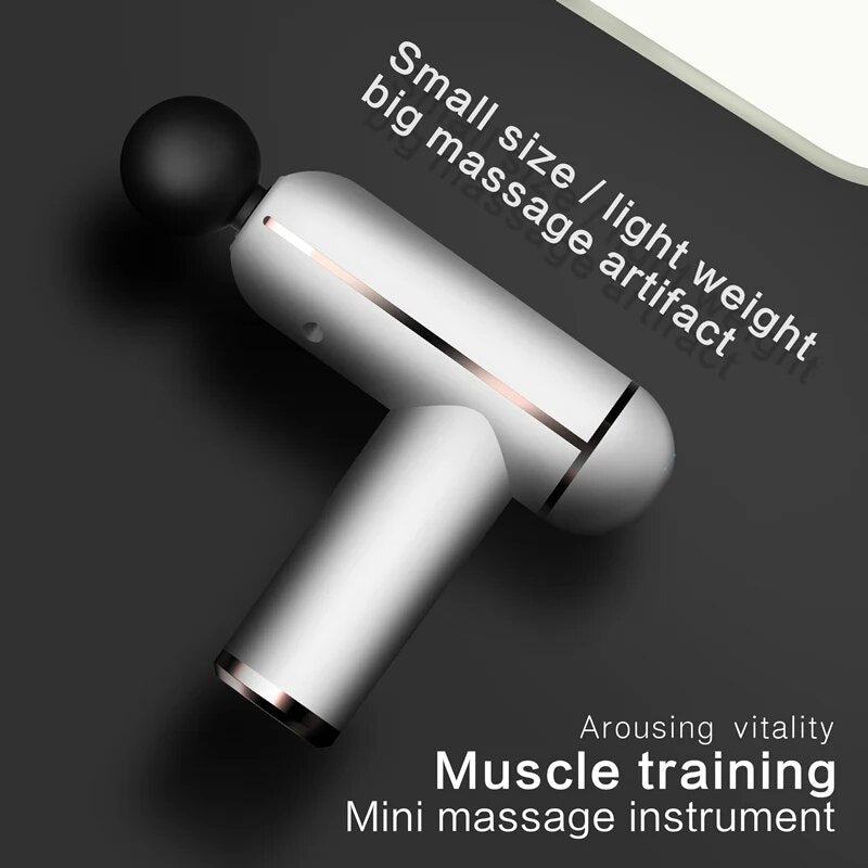 LCD Fascia Gun 4 Massage Heads Full Body Massage to Relieve Muscle Pain Portabl image 2