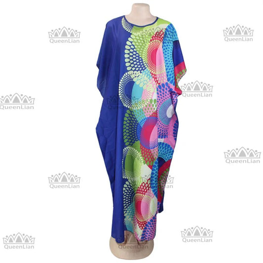 African Charm: Super Size Chiffon Loose Dress in Traditional Dashiki Design image 0