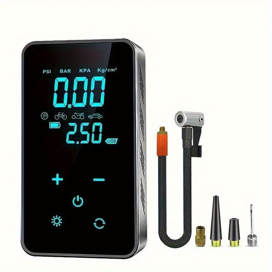 Car air pump Wireless digital display smart air pump touch screen air pump tire image 0