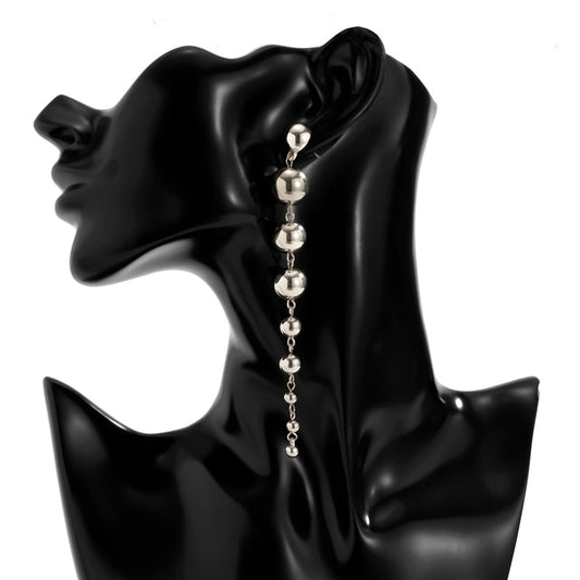 PuRui CCB Material Beads Drop Earrings for Women Fashion Gold Color Irregular B image 0