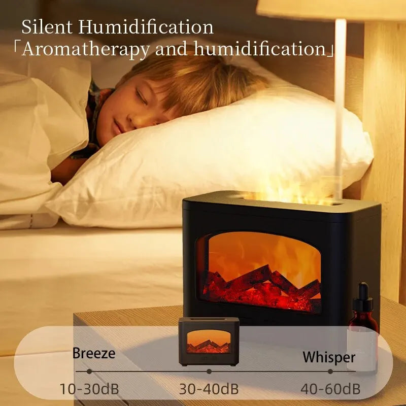 2024 For Flame Air Humidifier Essential Oils Humidifier Portable Type-C USB Fra image 3
