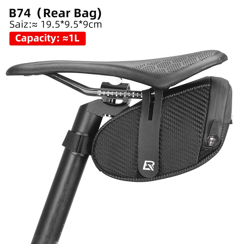 ROCKBROS Rainproof Bicycle Bag Shockproof Bike Saddle Bag For Refletive Rear La image 7