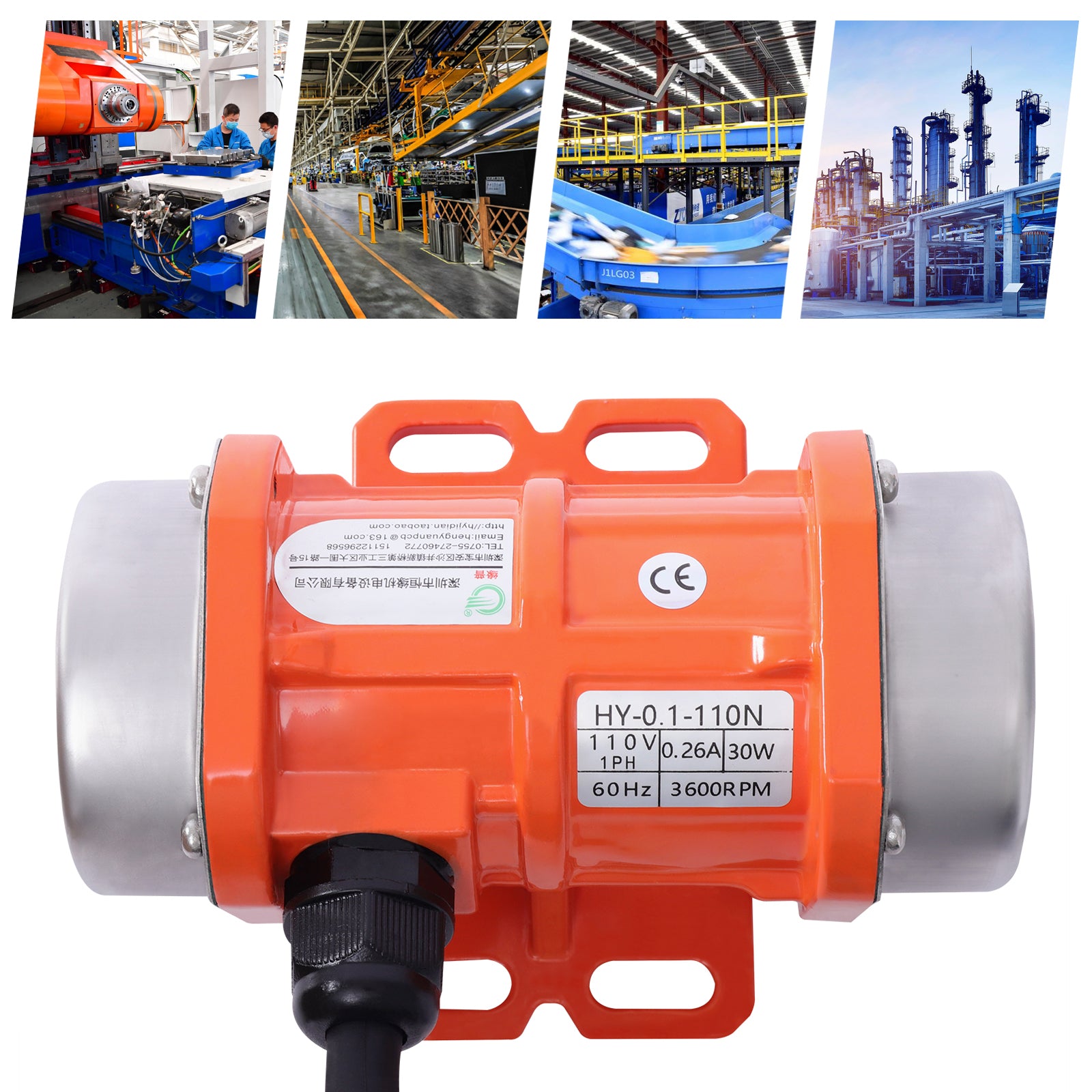 30W AC Electric Small Vibration Motor Stable Single-phase Small Vibrating Motors image 4