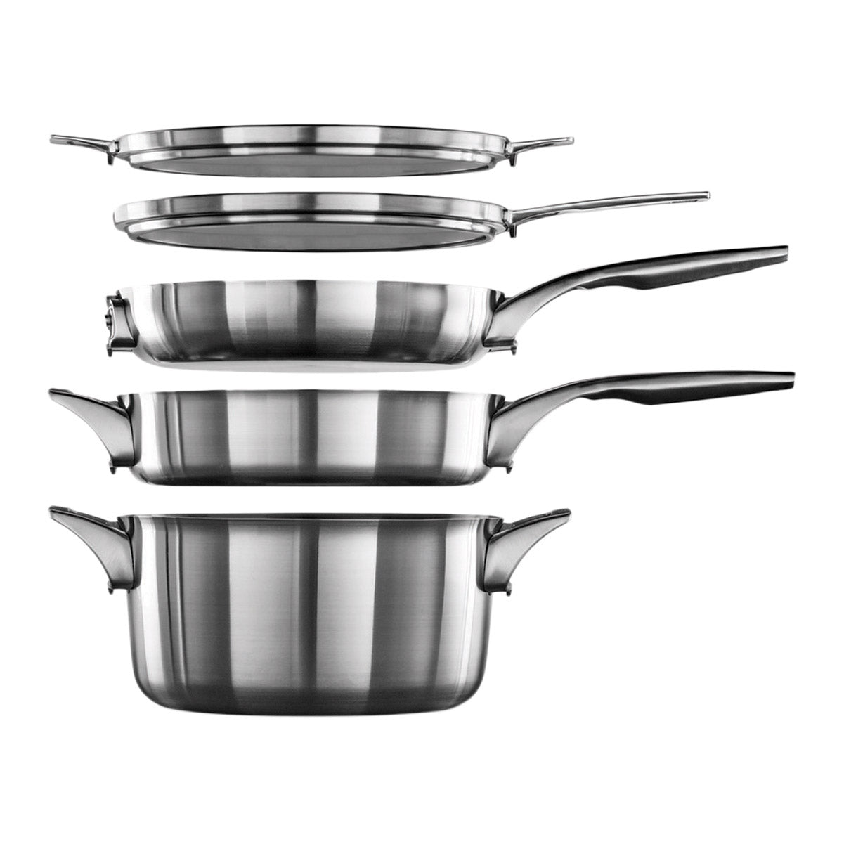 Calphalon Premier 10-piece Stainless Steel Space Saving Cookware image 3