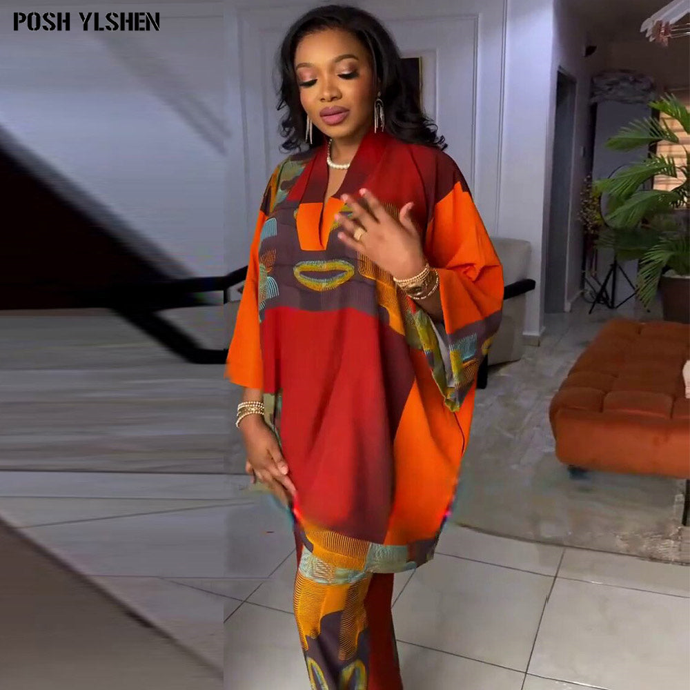 Two Piece Set Clothes for Women African Print Dresses Vacation Outfits 2024 Top image 3