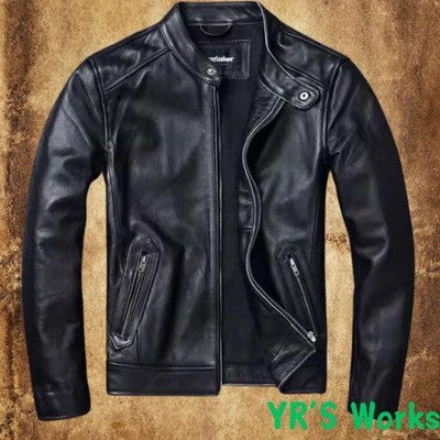 YR!Wholesales.Plus size.Men Classic casual leather jacket.super sales