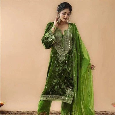 Designer India Pakistan Salwar Kameez Bollywood Dress Party Suit Weddi