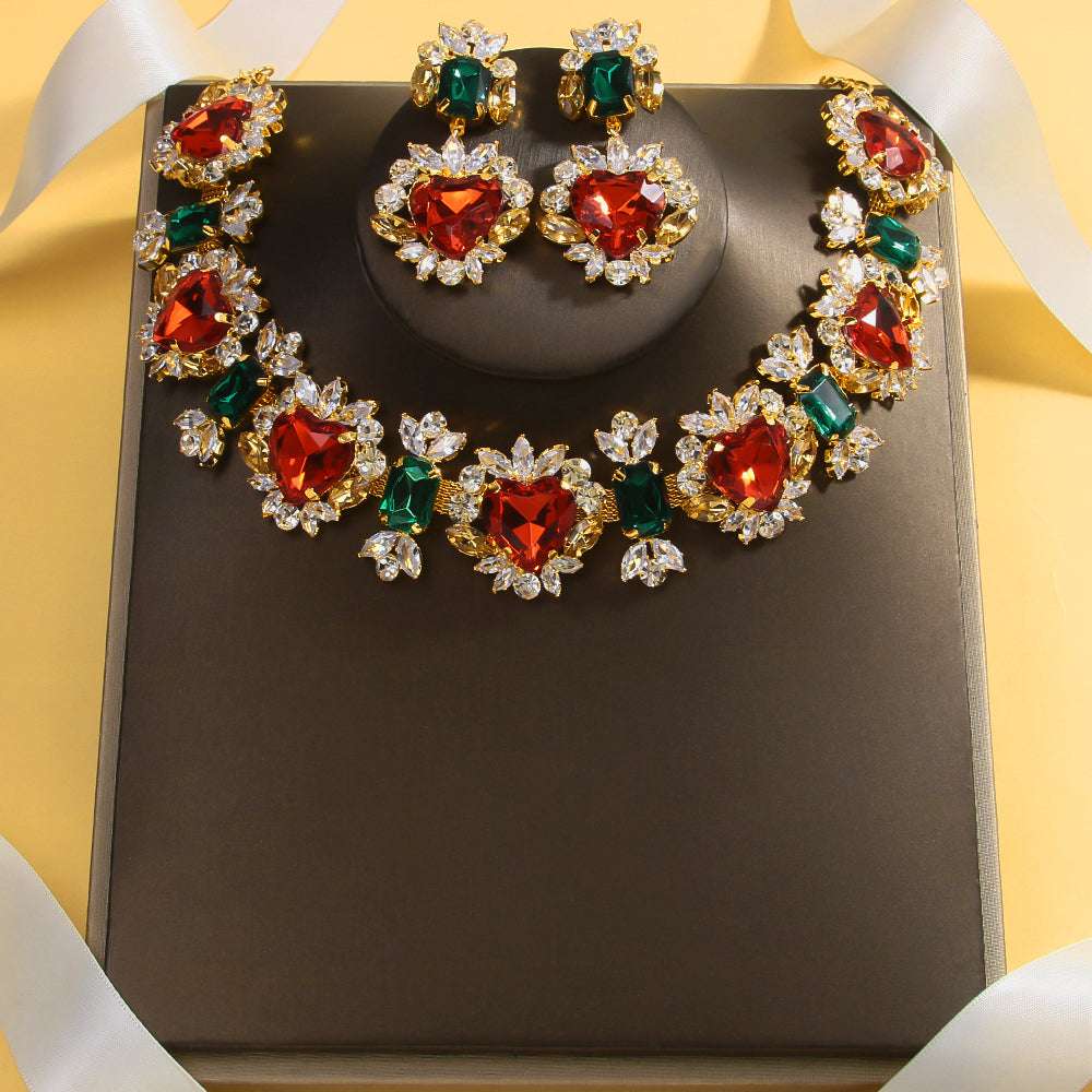 Stonefans Baroque Crystal Large Jewelry Set African Wedding Accessories Fashion image 1