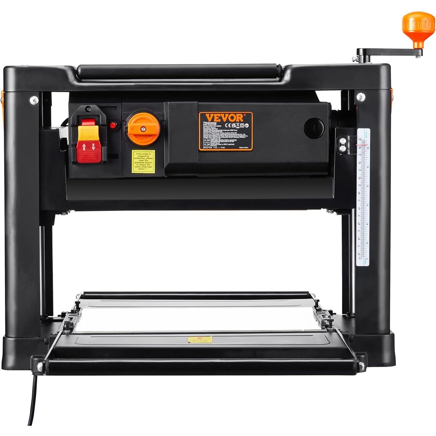 VEVOR Thickness Planer, Two Speed, 13" W Benchtop Planer, Three-Blade, 15-A 200 image 1
