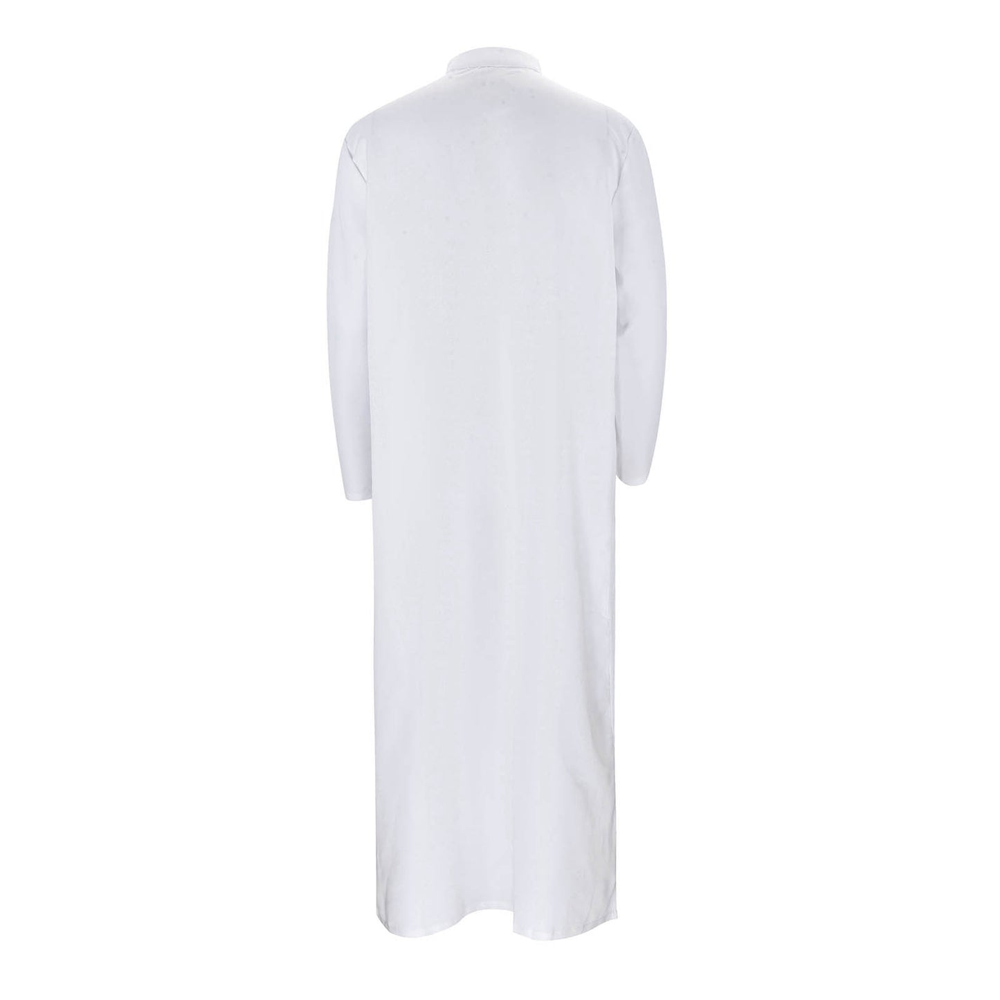 New 2024 Arab Men's Robe Abaya White Muslim Printed Clothing Men's Robe Long Dr image 3