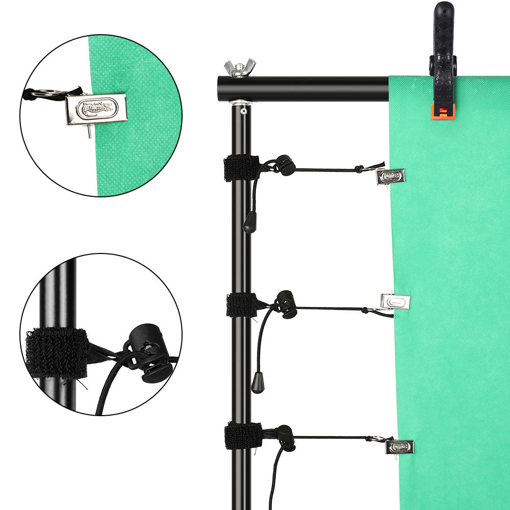 Background Stand Kit Support System Backdrops With Adjustable Stand for Photogr image 12