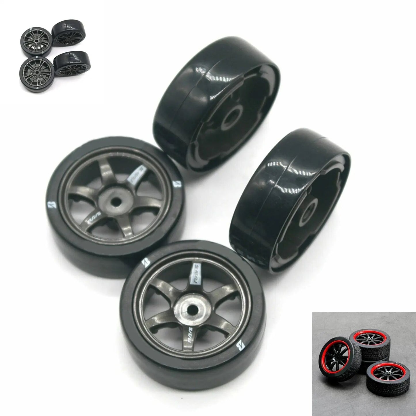 4PCS 1/16 Sports Car High Speed RC Wheel Hub Drift Racing Accessories for RC cr image 7