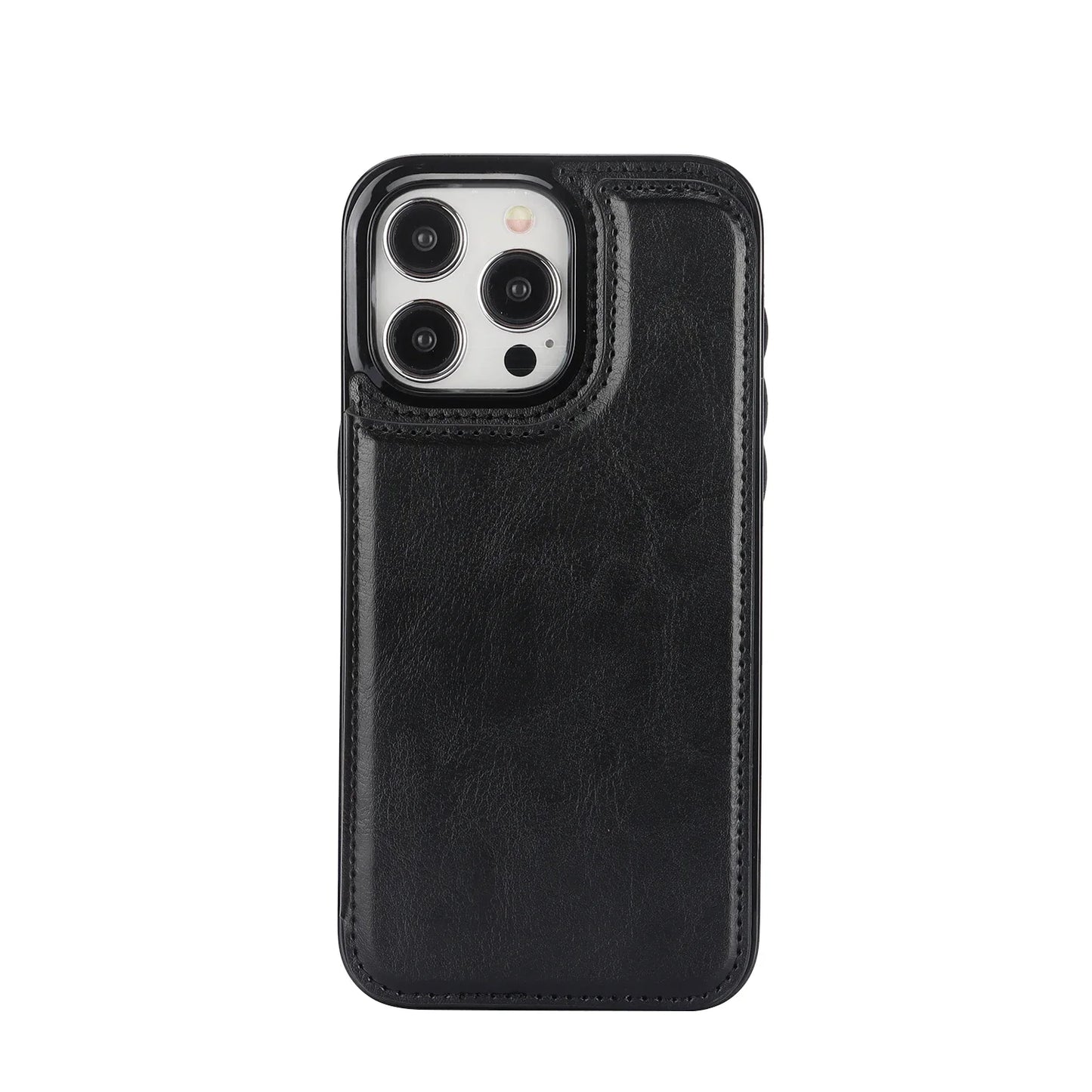PU Leather for iPhone 15 14 13 12 11 Pro Max XR XS Max Wallet Case with Card Sl image 4
