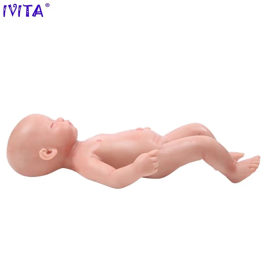 IVITA WG1509 38cm 1420g 100% Full Body Silicone Reborn Baby Dolls Realistic Gir image 6