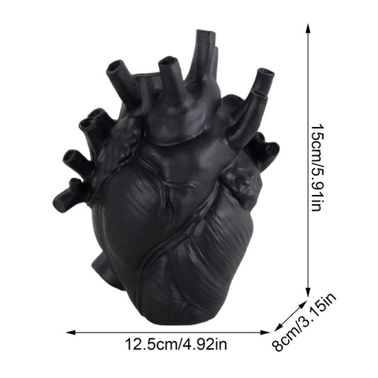 Halloween Heart-Shaped Vase Home Decor Plant Flower Pot Table Ornaments Resin V image 0