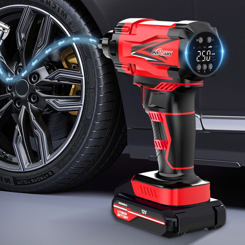 Tire Air Pump Car Portable Air Compressor For Tires Airpump 12V Cordless Tyre I image 1