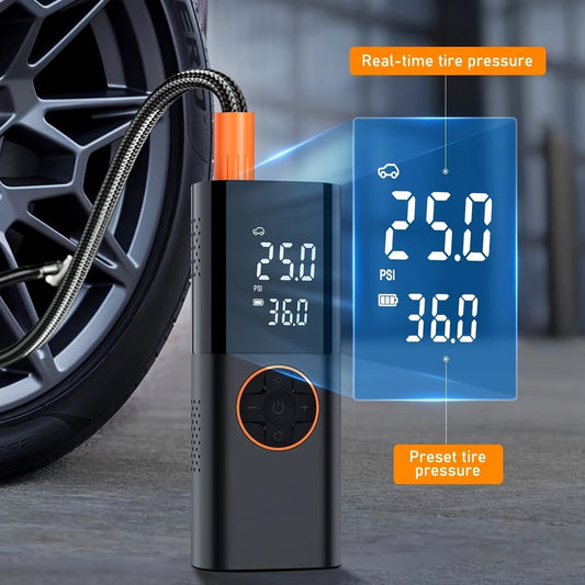 Tire Inflator Portable Air Compressor, 2X Fast Cordless Air Pump 7800mAh Batter image 0