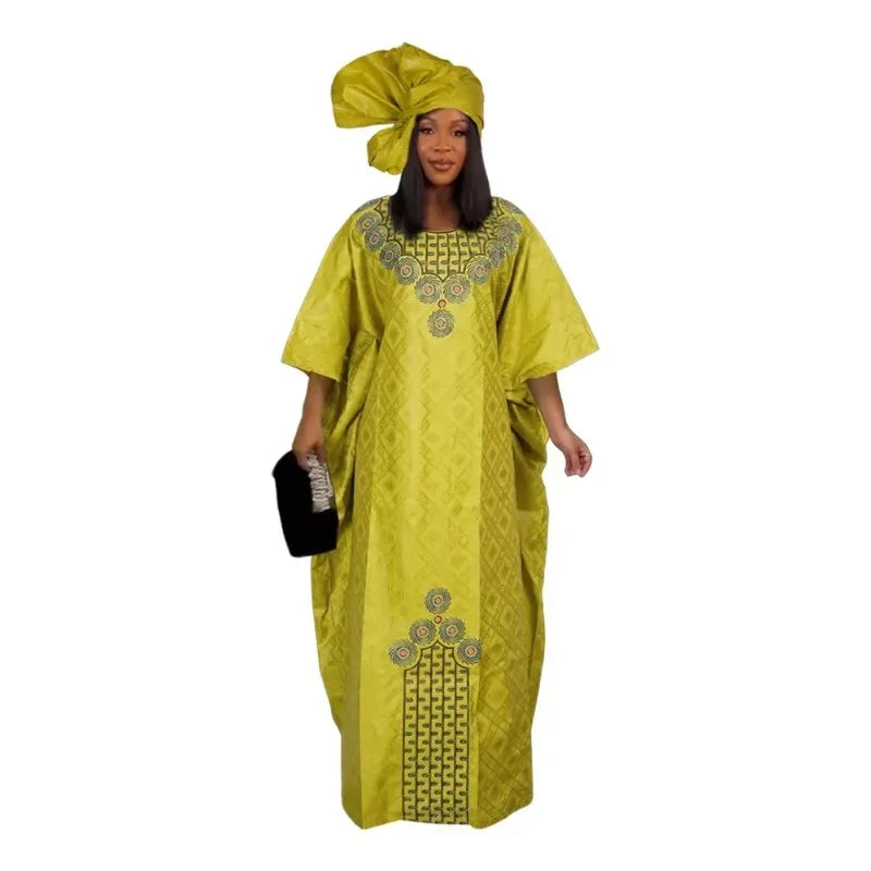 Plus Size African Dresses for Women Dashiki Traditional Embroidery Gown Ankara  image 1