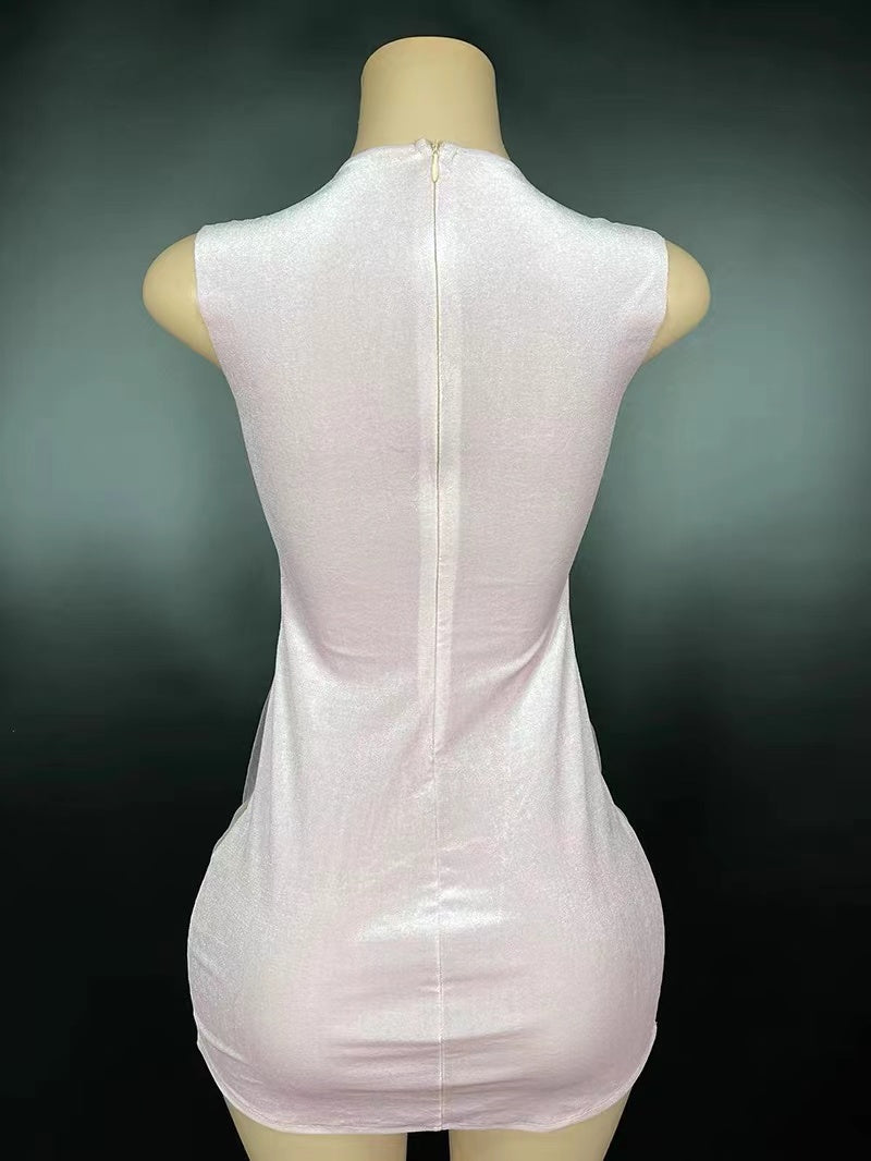Crystal Beading Sheath Homecoming Dresses Short for Girls 2025 Crew Neckline Di image 4