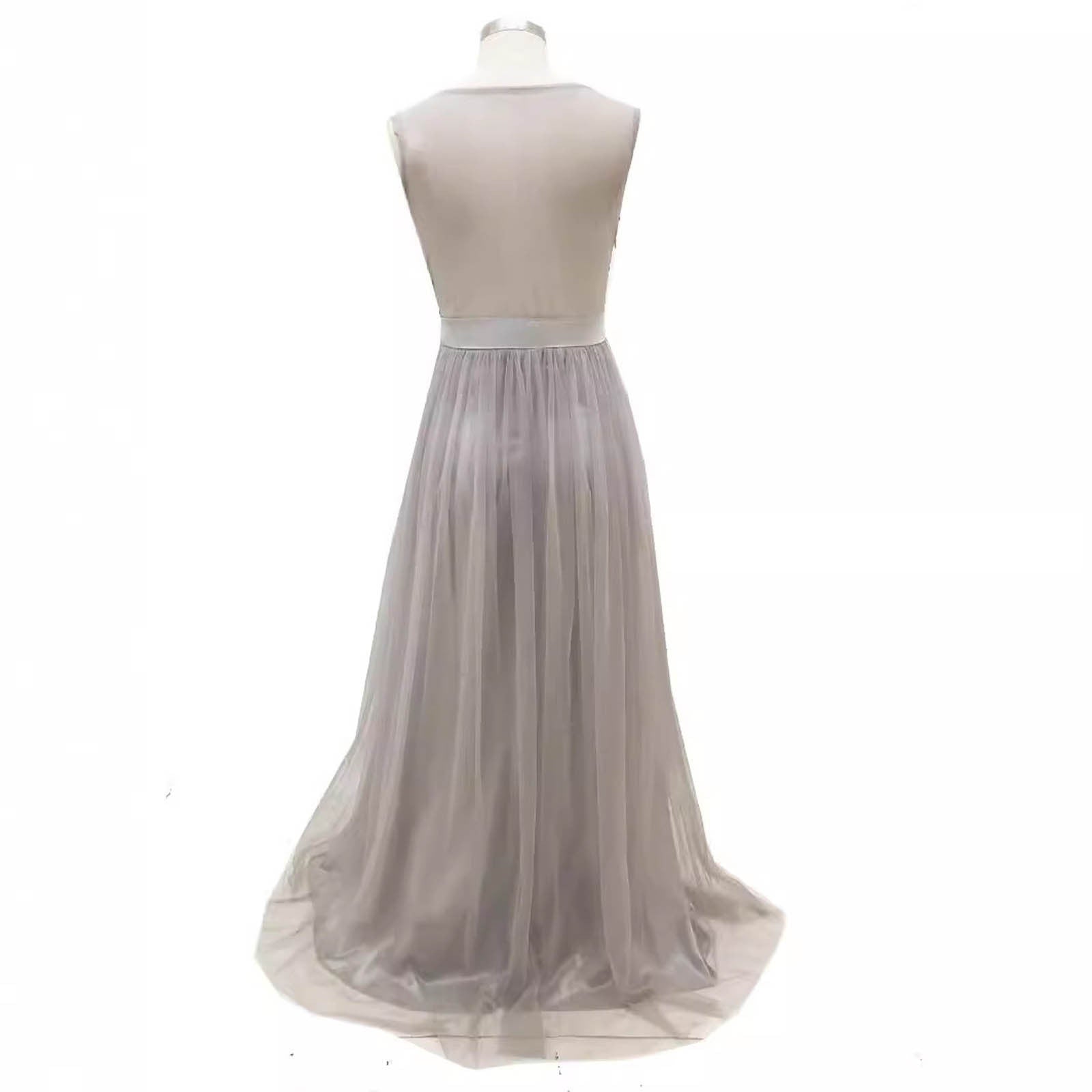 Women Formal Long Lace Dress Prom Evening Party Cocktail Bridesmaid Wedding Gow image 3