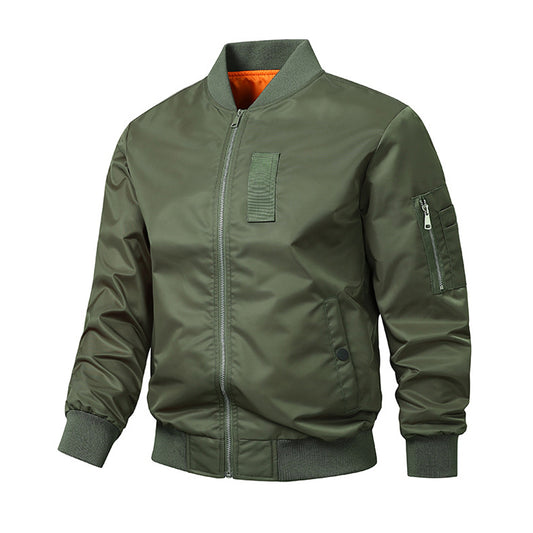 Spring Autumn Men's Bomber Jackets Fashion Mens Streetwear MA1 Pilot Coats Male image 0