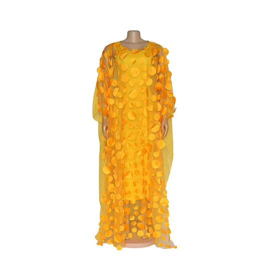 Super Size New African Women's Dashiki Fashion Loose Embroidery Long Dress Afri image 0