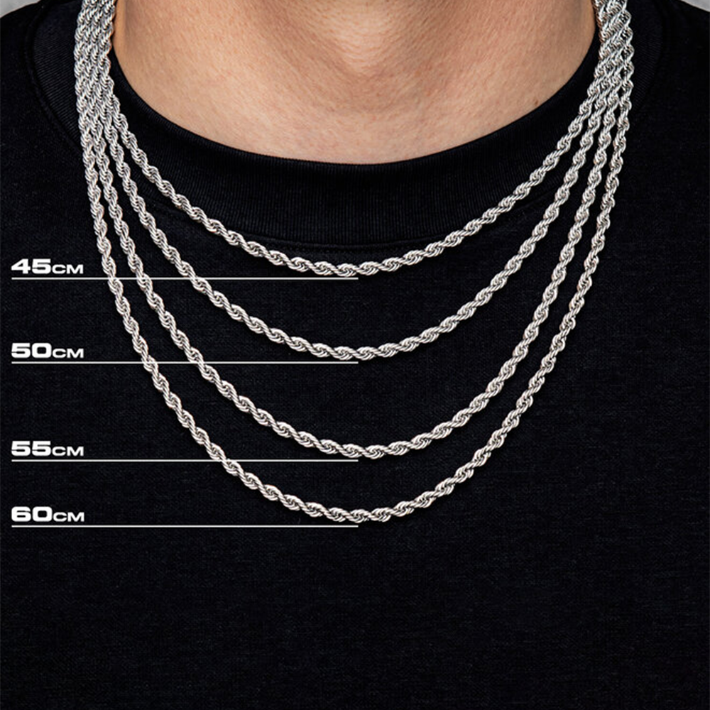 2 3 5mm Gold Rope Chain for Men & Women 18k Real Gold Plated Diamond Cut Gold N image 7