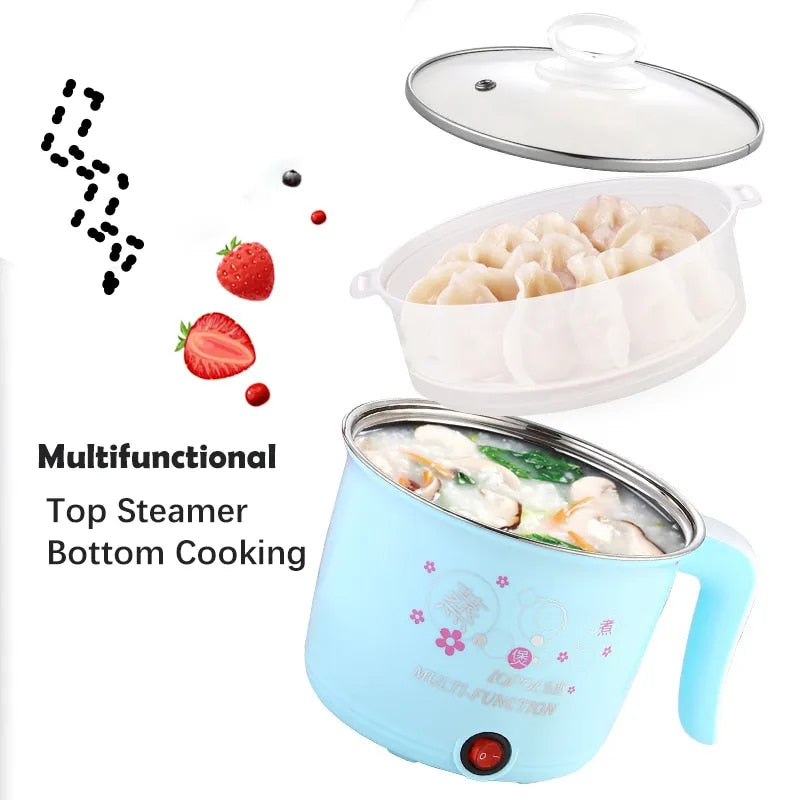 Electric Cooker Home Multifunction Hot Pot 1-2 People Heating Pan Cooking Pot M image 7