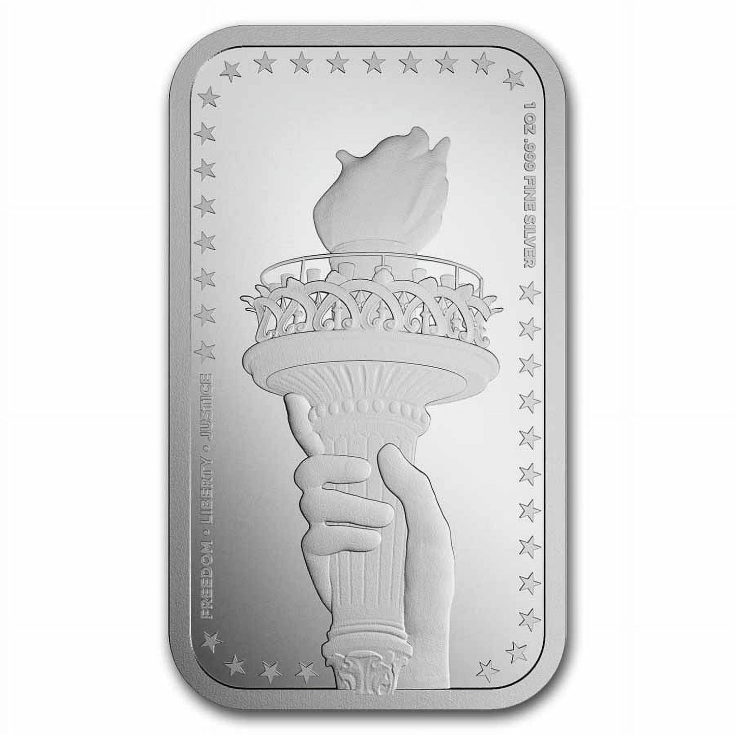 1 oz Silver Bar - Statue of Liberty image 1