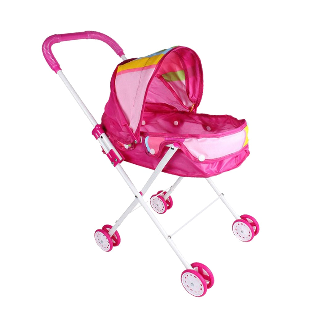 Portable Doll Stroller Applicable for 9-12inch Reborn Dolls or 25-30cm Baby Doll image 3